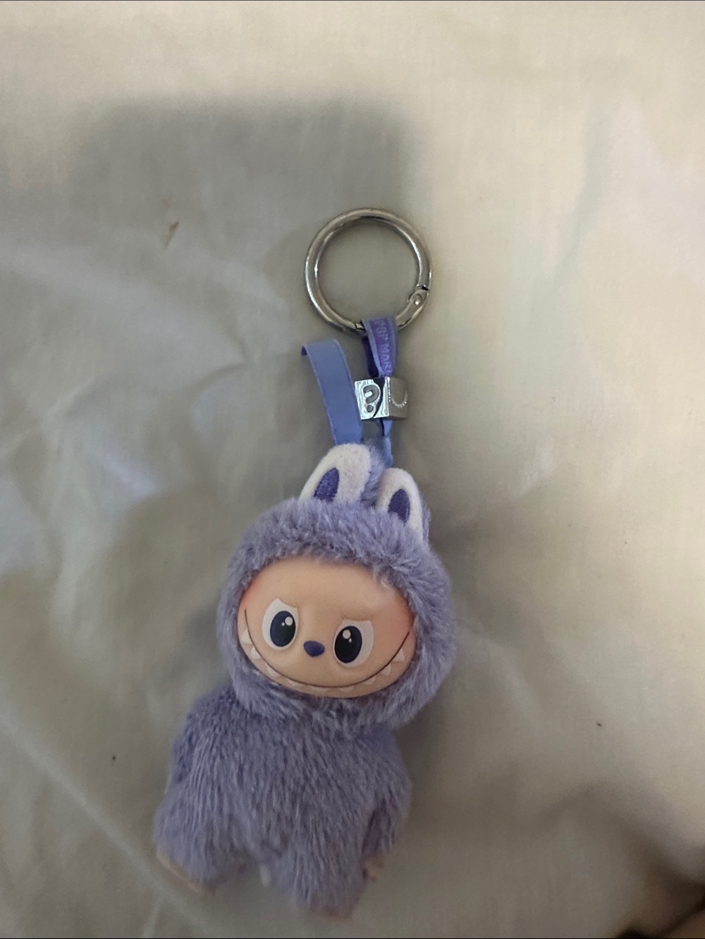 Plush Purple Bunny Keychain Toy - Cute Soft Kids Accessory